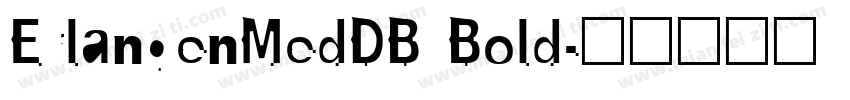 ErlangenMedDB Bold字体转换